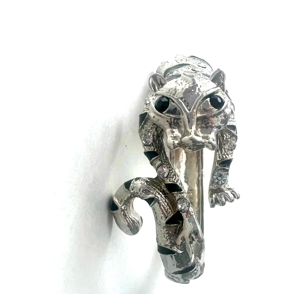 Rhinestone Panther Bangle - Picture 7 of 7